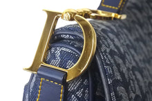 Load image into Gallery viewer, Christian Dior クリスチャンディオール ショルダーバッグ トロッター ダブルサドル ネイビー RU1011 良品 中古 58463
