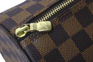LOUIS VUITTON ルイヴィトン ダミエ パピヨンGM ハンドバッグ 30cm ロゴ ブラウン カバン 鞄 手持ち N51303 美品 中古 58469