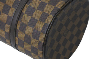 LOUIS VUITTON ルイヴィトン ダミエ パピヨンGM ハンドバッグ 30cm ロゴ ブラウン カバン 鞄 手持ち N51303 美品 中古 58469