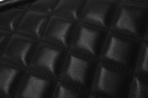 CHANEL シャネル マトラッセ がま口 クラッチバッグ ポーチ 13番台 ブラック ラムスキン シルバー金具 美品 中古 58470