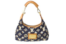 Load image into Gallery viewer, LOUIS VUITTON ルイヴィトン ビュルPM ハンドバッグ モノグラム M40238 ナイロン ブルーマリーヌ ゴールド金具 美品 中古 58474