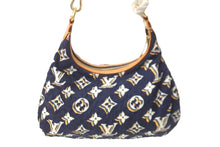 Load image into Gallery viewer, LOUIS VUITTON ルイヴィトン ビュルPM ハンドバッグ モノグラム M40238 ナイロン ブルーマリーヌ ゴールド金具 美品 中古 58474