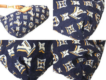 Load image into Gallery viewer, LOUIS VUITTON ルイヴィトン ビュルPM ハンドバッグ モノグラム M40238 ナイロン ブルーマリーヌ ゴールド金具 美品 中古 58474