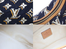 Load image into Gallery viewer, LOUIS VUITTON ルイヴィトン ビュルPM ハンドバッグ モノグラム M40238 ナイロン ブルーマリーヌ ゴールド金具 美品 中古 58474