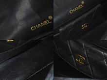 Load image into Gallery viewer, CHANEL シャネル ショルダーバッグ マトラッセ 1番台 ラムスキン 半丸フラップ ブラック ポーチ付き 美品 中古 58476
