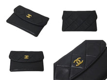 Load image into Gallery viewer, CHANEL シャネル ショルダーバッグ マトラッセ 1番台 ラムスキン 半丸フラップ ブラック ポーチ付き 美品 中古 58476