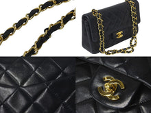 Load image into Gallery viewer, CHANEL シャネル ショルダーバッグ マトラッセ23 2番台 ラムスキン Wフラップ ブラック ゴールド金具 美品 中古 58477