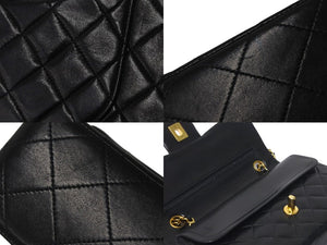 CHANEL シャネル ショルダーバッグ マトラッセ23 2番台 ラムスキン Wフラップ ブラック ゴールド金具 美品 中古 58477