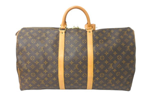 LOUIS VUITTON ルイヴィトン ボストンバッグ キーポル55 モノグラム M41424 ゴールド金具 美品 中古 58484
