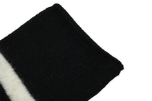 Load image into Gallery viewer, CHANEL シャネル ボーダー ロング ソックス ブラック ホワイト ココマーク ロゴ 靴下 ファッション雑貨 小物 良品 中古 58485