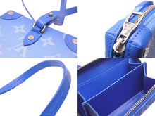 Load image into Gallery viewer, LOUIS VUITTON ルイヴィトン M45440 ソフトトランク ネックレス ウォレット モノグラムクラウズ ヴァージル ブルー 美品 中古 58492