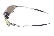 Load image into Gallery viewer, OAKLEY オークリー サングラス ジュリエット ミラーレンズ 金属フレーム ゴム イエロー グリーン シルバー 良品 中古 58494