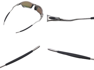 OAKLEY オークリー サングラス ジュリエット ミラーレンズ 金属フレーム ゴム イエロー グリーン シルバー 良品 中古 58494