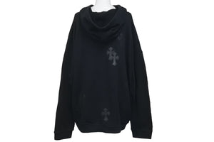 CHROME HEARTS クロムハーツ パーカー Y NOT クロスパッチ カスタム CH プラス サイズL 2212-304-6606 美品 中古 58499
