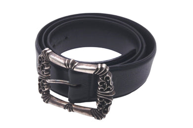 CHROME HEARTS クロムハーツ ベルトバックル クラシック フィリグリーOTJ ベルト 1.5 サイズ40 レザー シルバー925 美品 中古 58504