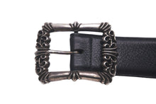 Load image into Gallery viewer, CHROME HEARTS クロムハーツ ベルトバックル クラシック フィリグリーOTJ ベルト 1.5 サイズ40 レザー シルバー925 美品 中古 58504