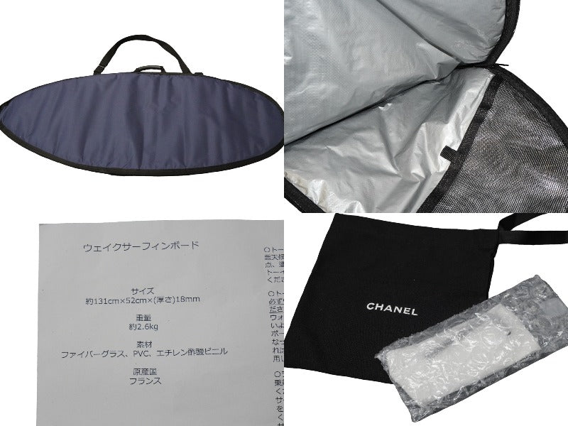 新品同様 CHANEL シャネル サーフボード スキムボード 総柄 ココマーク 