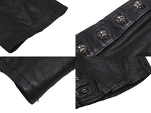 Load image into Gallery viewer, CHROME HEARTS クロムハーツ パンツ レザーパンツ フレアパンツ クロスボール シルバー925 ブラック サイズ32 美品 中古 58507