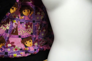 JH Design ジェイエイチデザイン DORA The Explorer レーシング ジャケット ブラック ピンク 刺繍 サイズL 良品 中古 58511