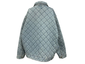 極美品 Supreme × Dikies シュプリーム ディキーズ 21AW キルティング ワークデニム ジャケット ブルー サイズXL 中古 58512 