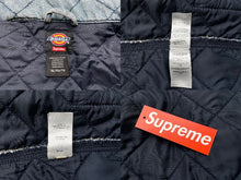 画像をギャラリービューアに読み込む, 極美品 Supreme × Dikies シュプリーム ディキーズ 21AW キルティング ワークデニム ジャケット ブルー サイズXL 中古 58512 