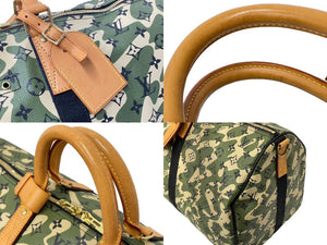 LOUIS VUITTON ルイヴィトン ×村上隆 キーポルバンドリエール55 モノグラムモフラージュ M95774 ゴールド金具 美品 中古 58514