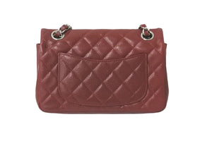CHANEL シャネル ショルダーバッグ ミニマトラッセショルダーチェーン ボルドー キャビアスキン 15番台 美品 中古 58520