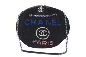 CHANEL シャネル チェーンショルダーバッグ ドーヴィル 26番台 A57972 ムートン レザー ブラック シルバー金具 58525