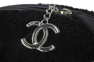 CHANEL シャネル チェーンショルダーバッグ ドーヴィル 26番台 A57972 ムートン レザー ブラック シルバー金具 58525