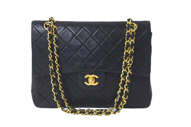 CHANEL シャネル ショルダーバッグ マトラッセ ダブルフラップ チェーンショルダー ココマーク 1番台 ゴールド金具 美品 中古 58527