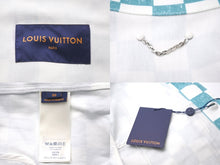 Load image into Gallery viewer, 新品未使用 LOUIS VUITTON ルイヴィトン デニムジャケット ダミエ RM2129 IM3 HLA20W ホワイト エメラルドグリーン サイズ50 58532