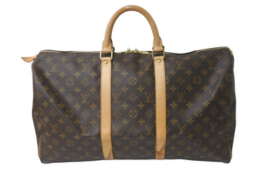 LOUIS VUITTON ルイヴィトン ボストンバッグ キーポル50 モノグラムキャンバス M41426 ゴールド金具 美品 中古 58535