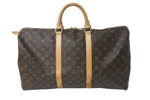 LOUIS VUITTON ルイヴィトン ボストンバッグ キーポル50 モノグラムキャンバス M41426 ゴールド金具 美品 中古 58535