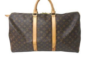 LOUIS VUITTON ルイヴィトン ボストンバッグ キーポル50 モノグラムキャンバス M41426 ゴールド金具 美品 中古 58535