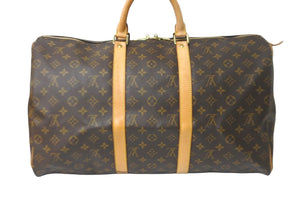 LOUIS VUITTON ルイヴィトン ボストンバッグ キーポル50 モノグラムキャンバス M41426 ゴールド金具 美品 中古 58535