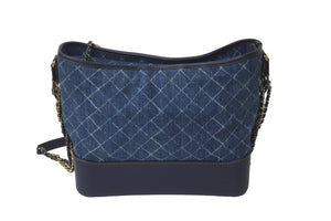 極美品 CHANEL シャネル ショルダーバッグ ガブリエル ドゥ 25番台 デニム ココマーク シルバー ゴールド金具 美品 中古 58538