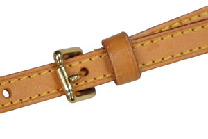 LOUIS VUITTON ルイヴィトンバッグ小物 ストラップ ショルダーストラップ レザー ブラウン ゴールド金具 美品 中古 58539