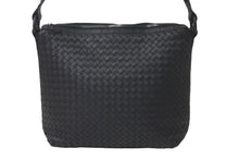 Load image into Gallery viewer, BOTTEGAVENETA ボッテガヴェネタ ショルダーバッグ ワンショルダー イントレチャート レザー ブラック 美品 中古 58547