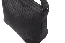 Load image into Gallery viewer, BOTTEGAVENETA ボッテガヴェネタ ショルダーバッグ ワンショルダー イントレチャート レザー ブラック 美品 中古 58547