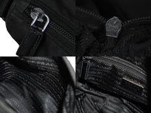 Load image into Gallery viewer, PRADA プラダ クロスショルダーバッグ BT8994 三角ロゴプレート ナイロン ブラック シルバー金具 良品 中古 58552