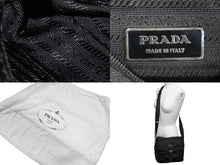 Load image into Gallery viewer, PRADA プラダ クロスショルダーバッグ BT8994 三角ロゴプレート ナイロン ブラック シルバー金具 良品 中古 58552