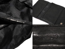 Load image into Gallery viewer, CHROME HEARTS クロムハーツ 三つ折り 長財布 ウェーブウォレット クロスボタン レッド ブルー シルバー925 良品 中古 58555