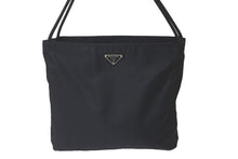 Load image into Gallery viewer, PRADA プラダ トートバッグ B6242 三角ロゴプレート ナイロン ブラック シルバー金具 イタリア製 ユニセックス 美品 中古 58561
