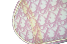 Load image into Gallery viewer, Christian Dior クリスチャンディオール ワンショルダーバッグ トロッター柄 サドルバッグ PVC ピンク ホワイト 良品 中古 58571