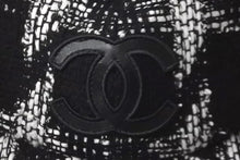 Load image into Gallery viewer, 新品未使用品 CHANEL シャネル キャップ 帽子 ツイード ココマーク イタリア製 ブラック ホワイト ユニセックス サイズM 中古 58580