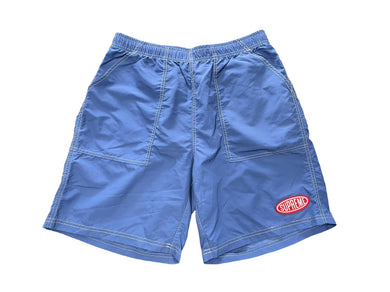 極美品 Supreme シュプリーム ナイロンペインターショーツ ワッペン ブルー ホワイト レッド サイズM 中古 58584 