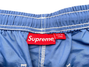 極美品 Supreme シュプリーム ナイロンペインターショーツ ワッペン ブルー ホワイト レッド サイズM 中古 58584 