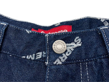 画像をギャラリービューアに読み込む, 極美品 Supreme シュプリーム ショートパンツ デニムペインター 2018年AW 34 コットン インディゴ シルバー金具 ロゴ 中古 58585 