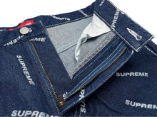 画像をギャラリービューアに読み込む, 極美品 Supreme シュプリーム ショートパンツ デニムペインター 2018年AW 34 コットン インディゴ シルバー金具 ロゴ 中古 58585 