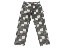 画像をギャラリービューアに読み込む, Supreme シュプリーム 21SS Patched Denim Painter Pant パッチデニム ペインターパンツ ブラック 刺繍 美品 中古 58587 